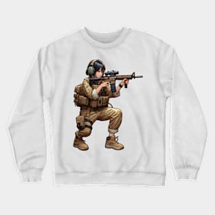 Tactical Girl Crewneck Sweatshirt